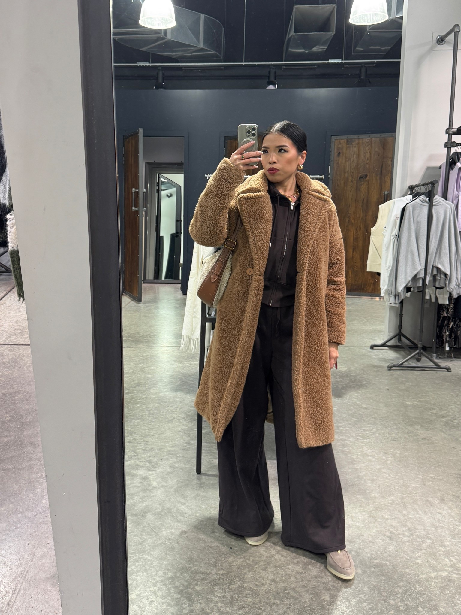 Cozy but elevated in this gorgeous espresso brown matching sweatsuit and teddy jacket. Threw on a loafer for a chicer look but can do Uggs too! 

I got my jacket YEARS AGO from Missguided but I have found good alternative dupes for the Max Mara iconic teddy coat 🤗

#LTKootd #LTKdayinmylife #LTKgrwm