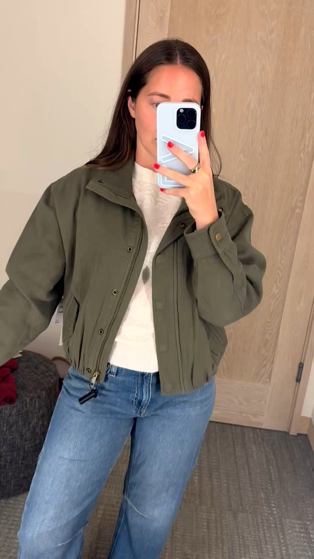 A great little fall jacket!! Wearing size medium 
Nordstrom sale

#LTKSaleAlert #LTKootd