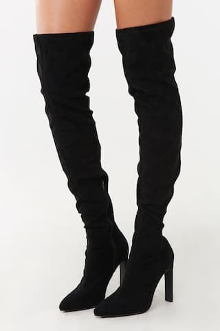Faux Suede Over-the-Knee Boots | Forever 21 (US)