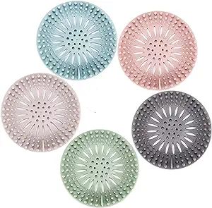 Hair Catcher Durable Silicone Hair Stopper Shower Drain Covers Easy to Install and Clean Suit for... | Amazon (US)