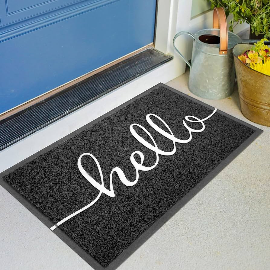 KILOCOCO Outdoor Mat Front Door Mat Welcome Mats Low Pile Doormat Entrance Non-Slip High Traffic ... | Amazon (US)