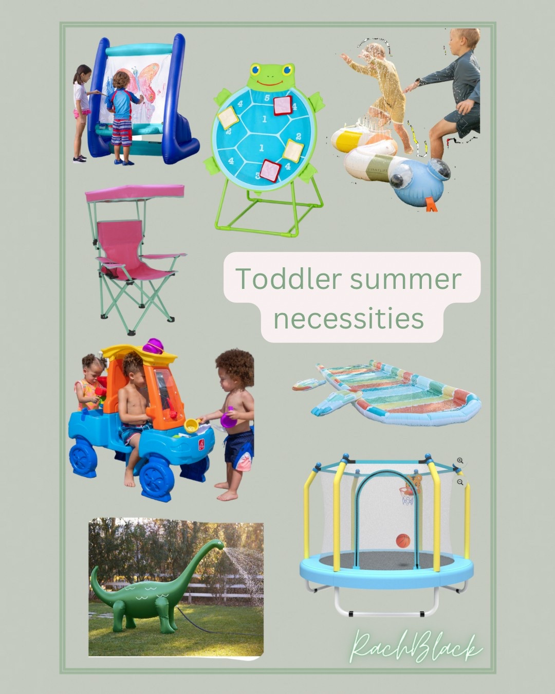 Summer essentials for toddlers 
Outdoor activities for kids 
Inch worm sprinkler is sunny life 