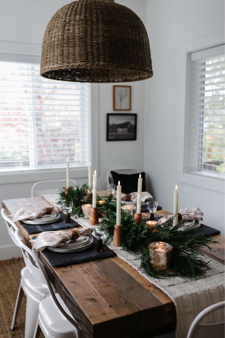 Dining room, Tablescape, farmhouse table, candles

#LTKstyletip #LTKhome #LTKHoliday