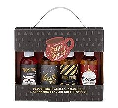 Thoughtfully Gifts, Gourmet Coffee Toppings Gift Set, Includes 4 Delicious Flavors Like Cinnamon,... | Amazon (US)