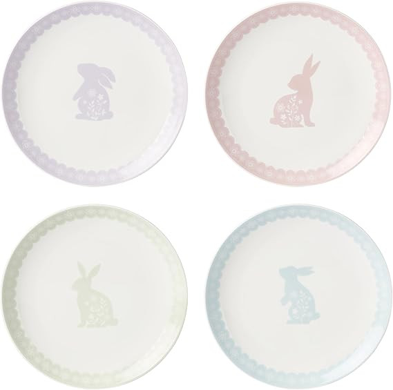 Oneida 898189 Bunny Hop Accent Plates, Set Of 4 | Amazon (US)