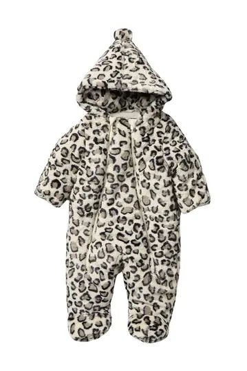 Faux Fur Leopard Print Snowsuit | Nordstrom Rack