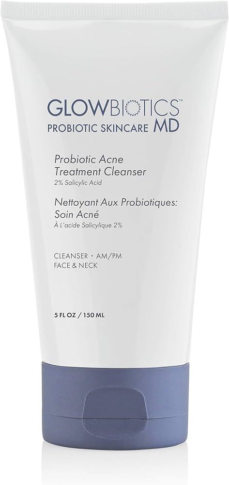 Glowbiotics Probiotic Acne Treatment Cleanser: 2% Salicylic Acid for Advanced Acne Control, Oil-F... | Amazon (US)