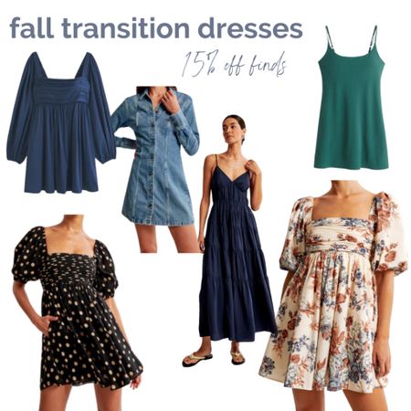Fall transition dresses from Abercrombie • currently 15% off 
