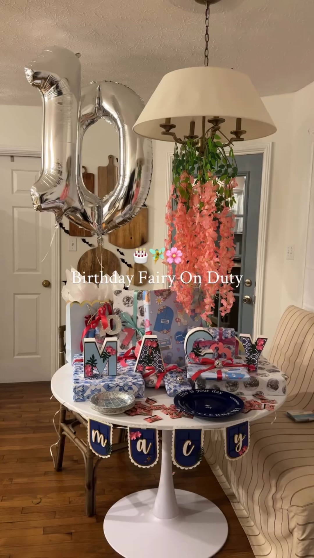 Mama Mia I have a 10 year old! 

Comment SHOP & I’ll send the links to what I used for this little set up. 

Now we’re off to celebrate our big kid with brunch, a hotel stay and shopping!! 
.
.
.
.

#birthdaysetup #birthdaytradition #birthdayeve #birthdayfairy #10yearoldbirthday #birthdaytheme #mamamiatheme #mamamiabirthday