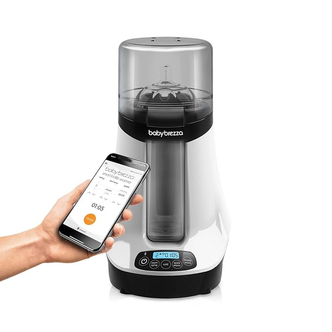 Baby Brezza Smart Baby Bottle Warmer, Breastmilk Warmer + Defroster – Free App - Different Temp... | Amazon (US)