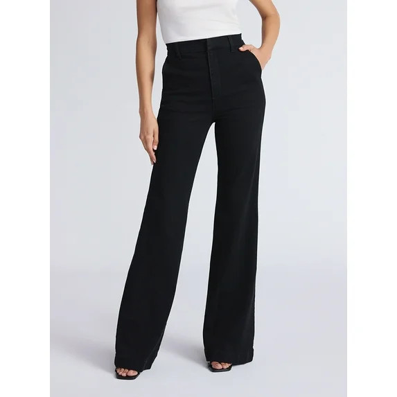 Sofia by Sofia Vergara Women's and Women's Plus Trouser Flare High Rise Jeans, 30.5", 32.5" and 3... | Walmart (US)
