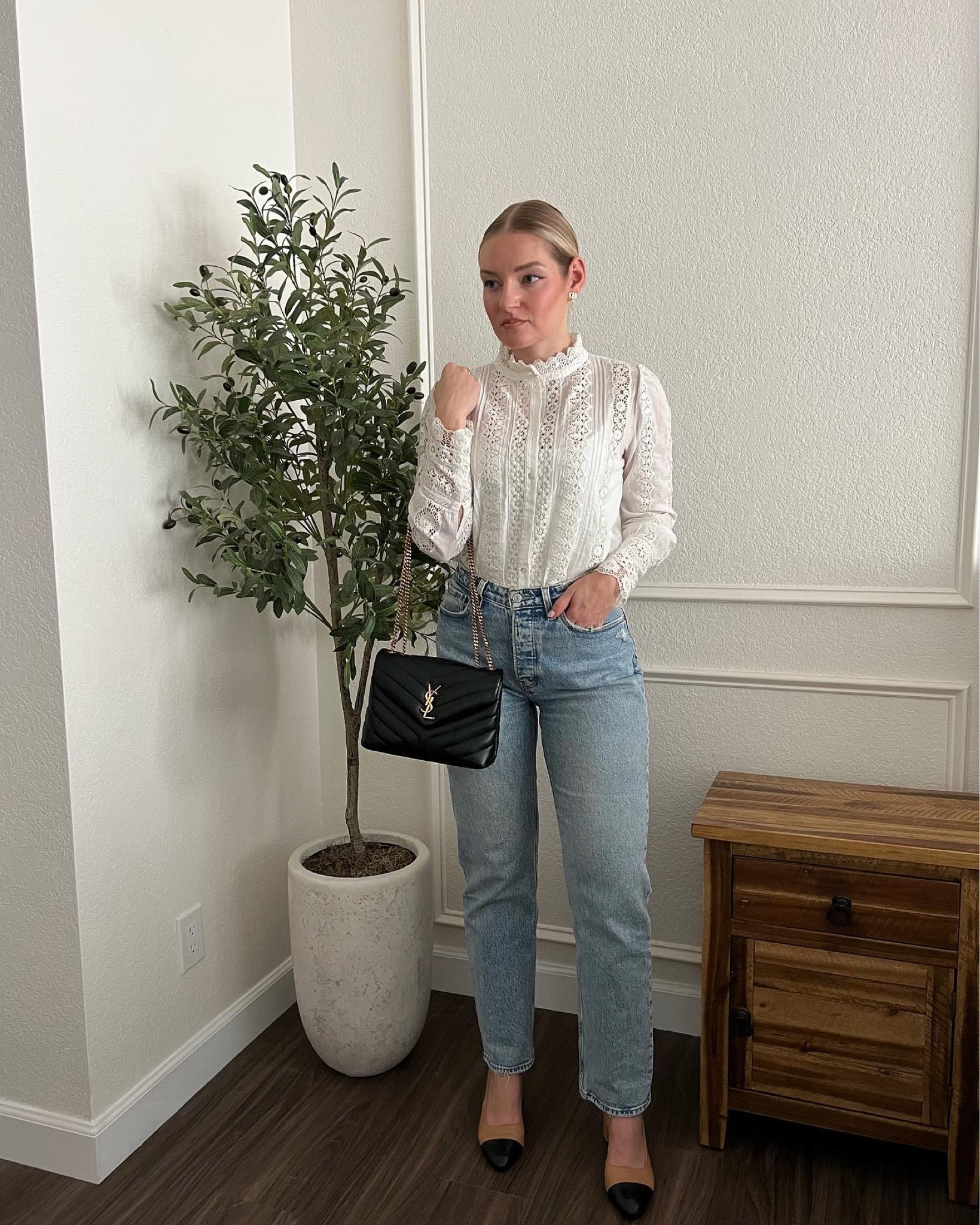 Rym shirt from sezane, white lace shirt

#LTKitbag #LTKstyletip #LTKshoecrush