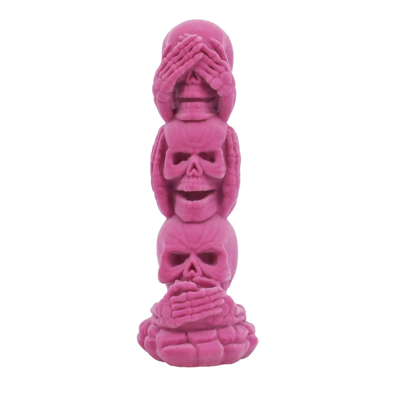 7.7" Light Pink Flocked Skulls Decoration by Ashland®-Halloween Decorations for Home | Walmart (US)