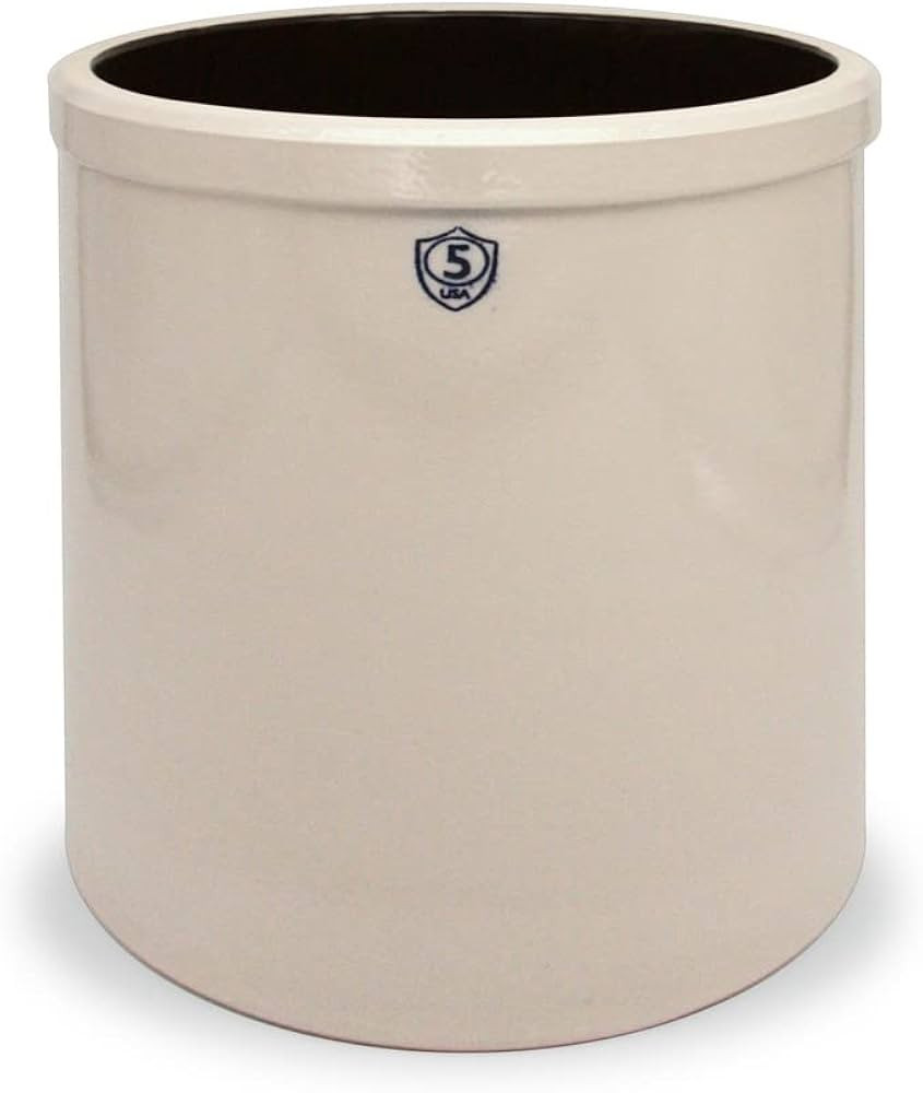 Ohio Stoneware 8587577 5-Gallon Stoneware Pickling Crock, 5 Gallon, Bristol | Amazon (US)