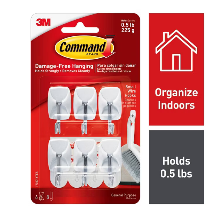 Command Small Sized Wire Hooks White | Target