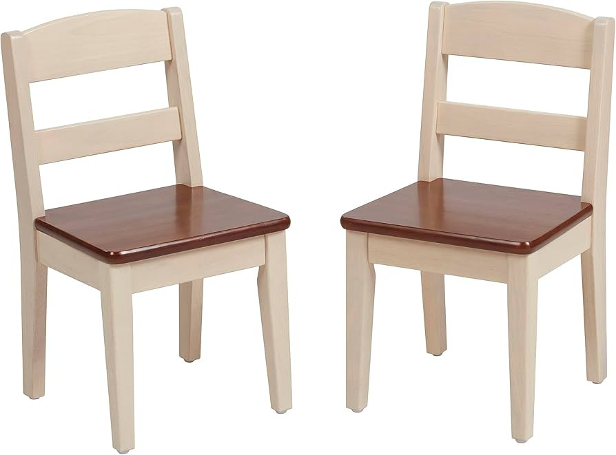 ECR4Kids Hideaway Chair, Kids Furniture, Dark Walnut/Antique White, 2-Pack | Amazon (US)