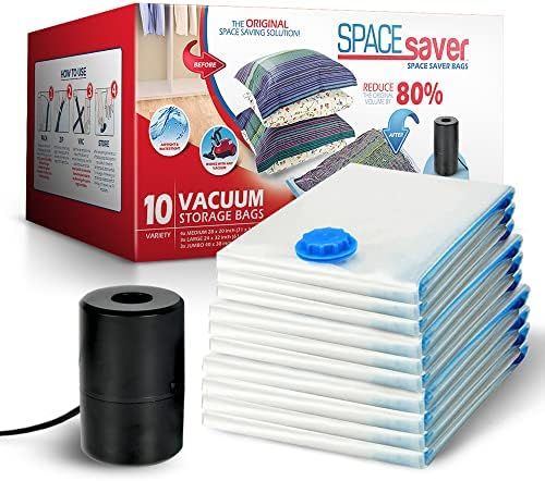 Spacesaver Premium Vacuum Storage Bags. 80% More Storage! Electric-Pump! Triple Seal Spacesaver P... | Amazon (US)
