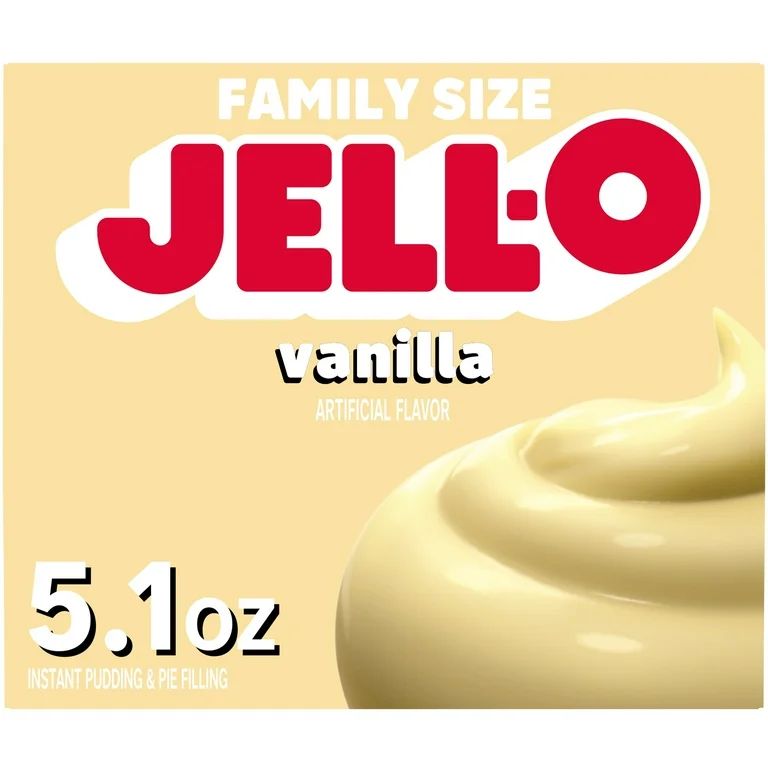 Jell-O Vanilla Instant Pudding Mix & Pie Filling, 5.1 oz. Box | Walmart (US)