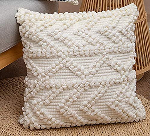 Fennco Styles Handmade Geometric Cotton Blend Decorative Throw Pillow Cover 18" W x 18" L - Blue ... | Walmart (US)
