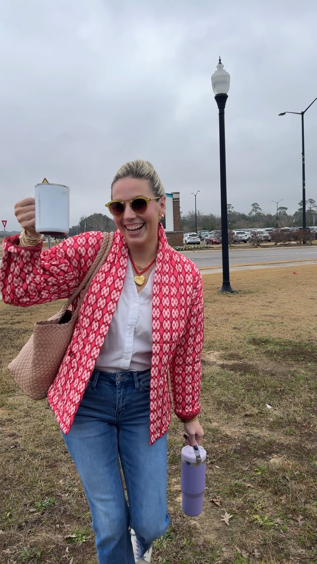 Saturday volleyball fit
Jacket: Amazon- RUN under $15! I did the XS 
Top: old Nine West but linking similar
Jeans: Maurice’s size 26
Shoes: old golden goose
Sunnies: Krewe
Necklace: harvest jewels small gold Jain the “Jody” use code Bobbi20
Jup jewels heart rope necklace use code XOXOBOBBI for 10% off

#LTKFindsUnder100 #LTKWatchNow #LTKFindsUnder50