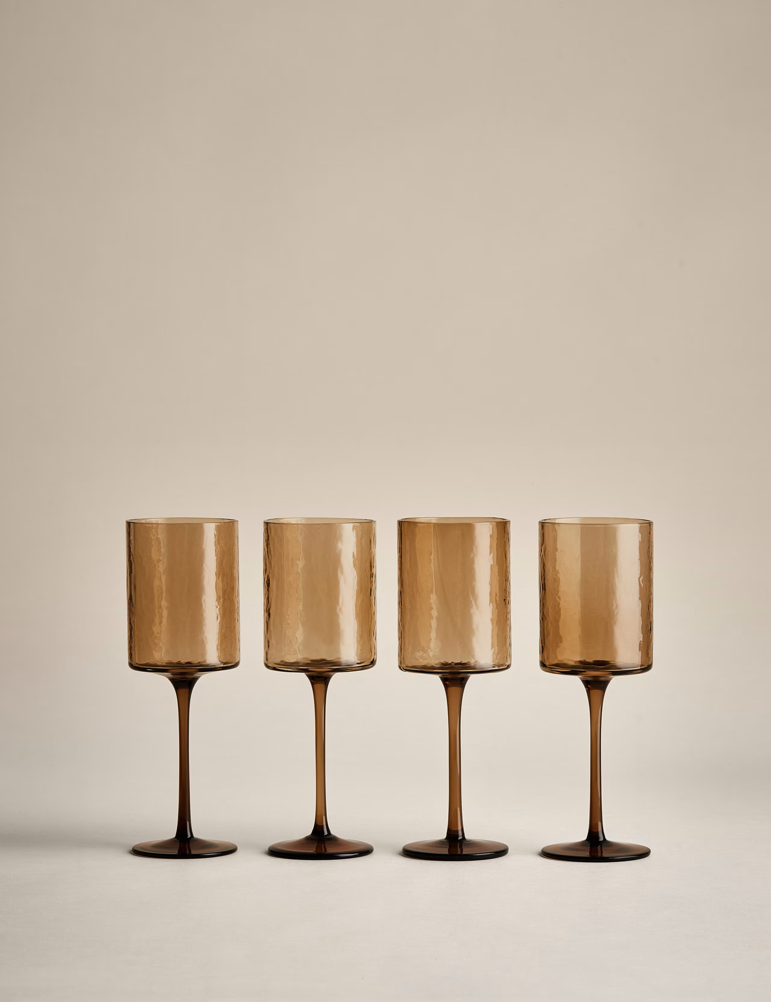 Set of 4 Hammered Wine Glasses | Marks & Spencer (UK)