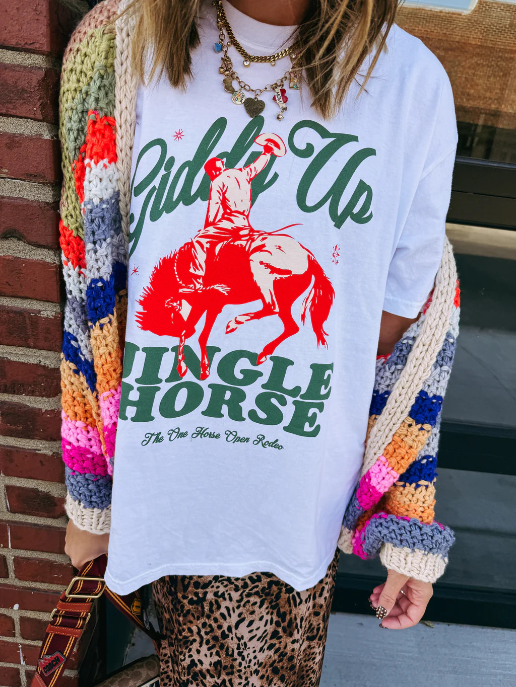 jingle horse graphic tee | Etta & East