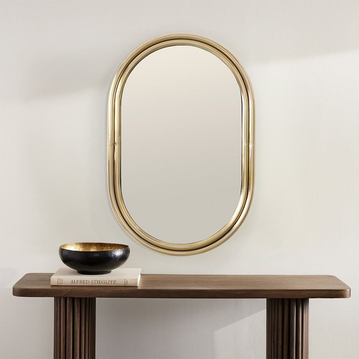 Tubular Metal Wall Mirror | West Elm (US)