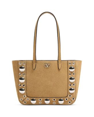 Nellcôte Mini VLogo Shopping Tote Bag in Suede | Bloomingdale's (US)