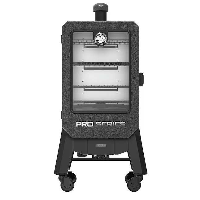 Pit Boss Pro Series 1077-Sq in Black Sand Pellet Smoker | Lowe's