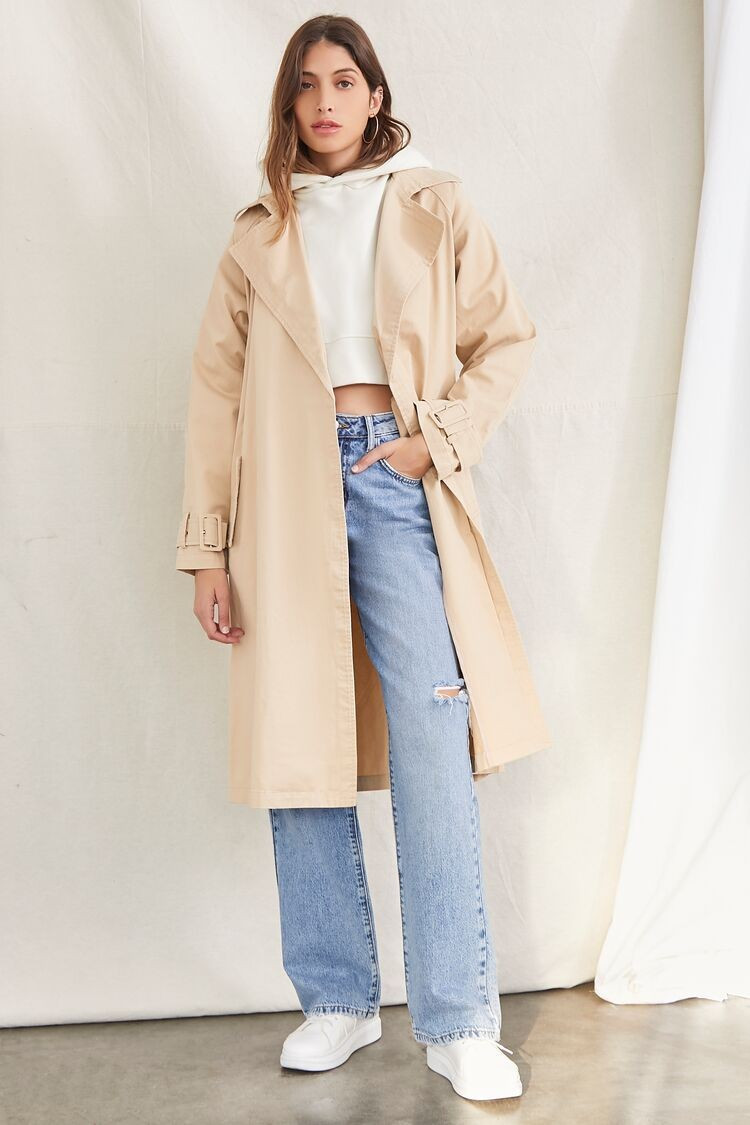 Belted Longline Wrap Jacket | Forever 21 | Forever 21 (US)