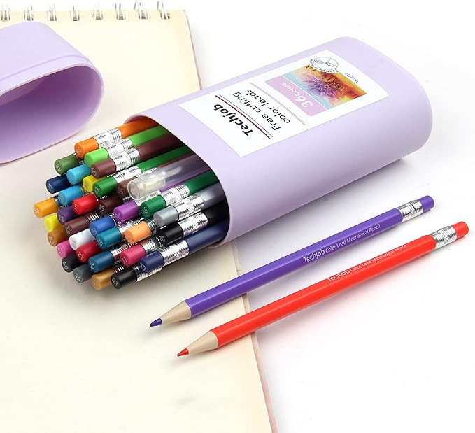 Colored Mechanical Pencil 2.6mm for Coloring and Drawing, Mechanical Colored Pencils, Mechanical ... | Amazon (US)