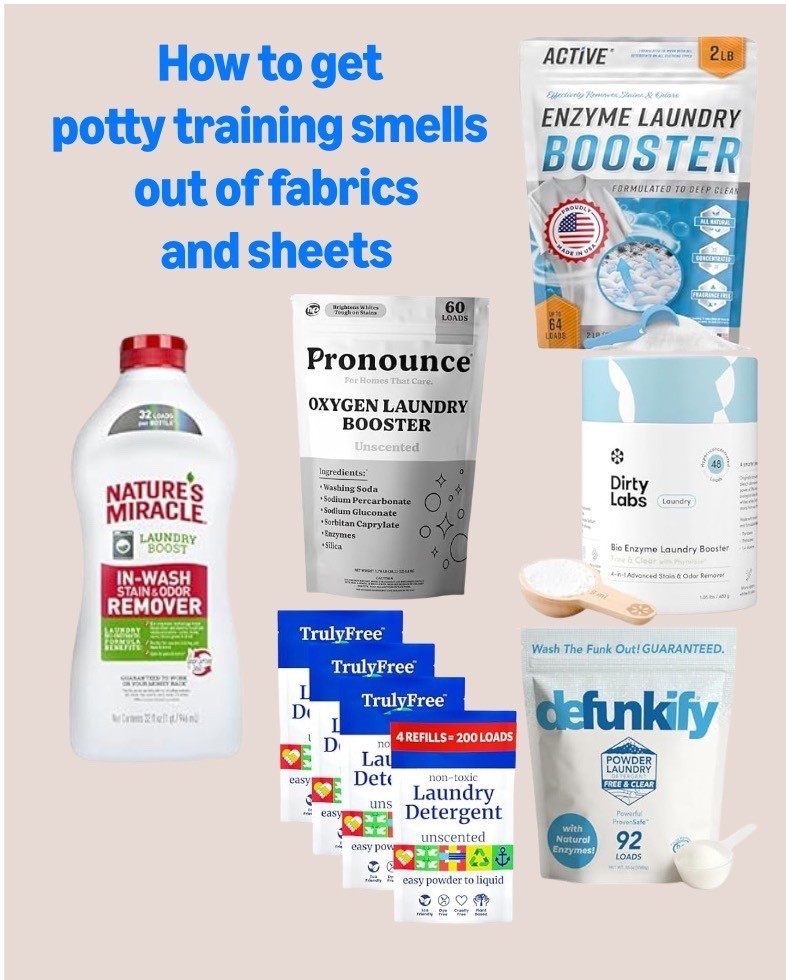 Potty training smells aren’t stubborn. They’re protein-based.

That means heat too early locks them in.

Cold rinse first.
Enzyme second.
Baking soda if needed.
No dryer until you’re sure.

If you’ve ever re-washed sheets and still smelled something, this is why.

#LTKBaby #LTKmomlife #LTKHome