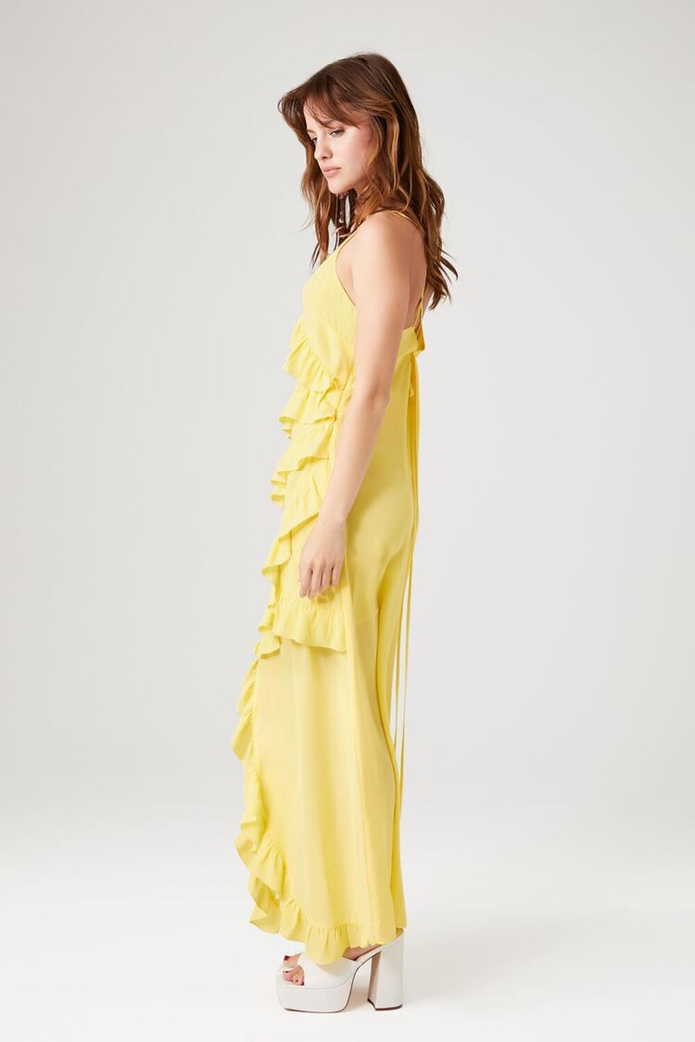 Asymmetrical Ruffle Maxi Dress | Forever 21 (US)