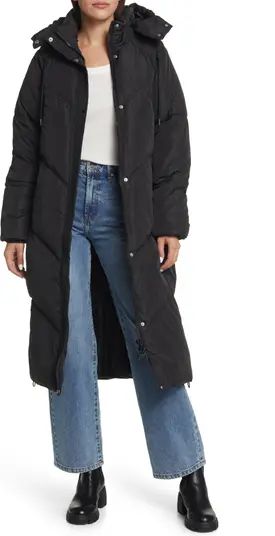 Topshop Longline Puffer Coat | Nordstrom | Nordstrom