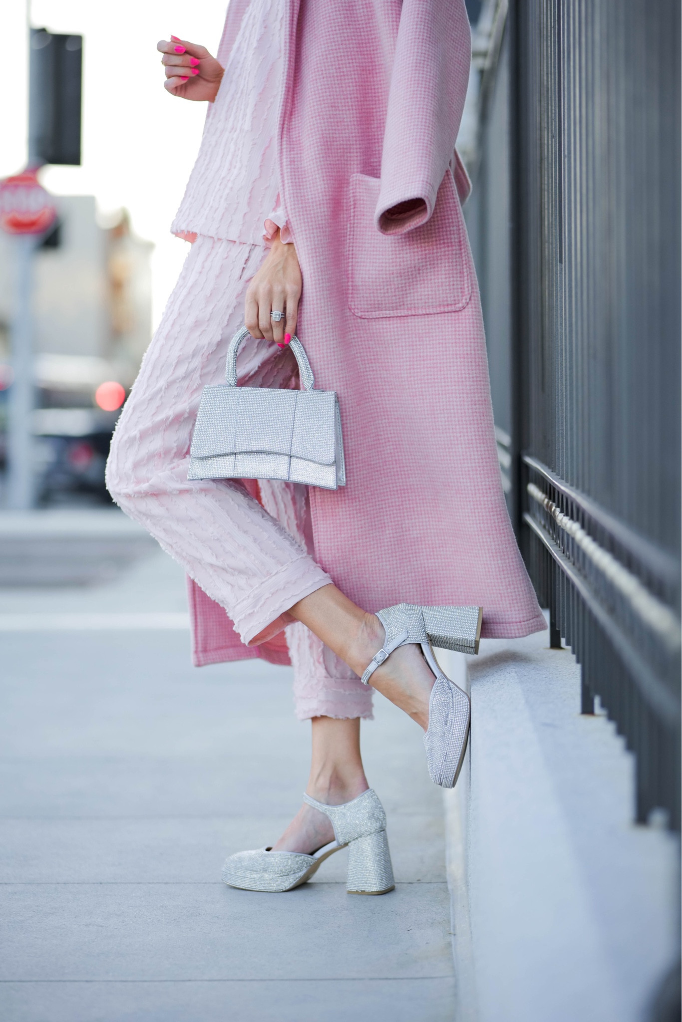 Mary Jane rhinestone shoes. Revolve. Shop Buru. Sandals. Silver bag. Pink. Blush  

#LTKstyletip #LTKsalealert #LTKshoecrush