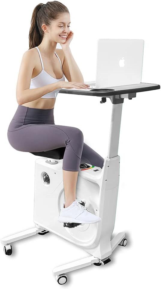 FRP 8 Level Magnetic Resistance Exercise Bike Desk, Home and Office Workstation, Standing Station... | Amazon (US)