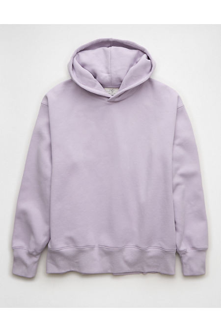 AE Everyday Luxe Hoodie Women's Lavender Dawn XL | American Eagle Outfitters (US & CA)