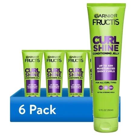 (6 pack) Garnier Fructis Style Bouncy Curls Hair Styling Gel with Shea Butter, 5.1 fl oz | Walmart (US)