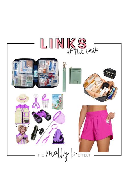Links from this week! 

Bomb first aid kit

My fav hands free andar wallet, I can have everything I need on my
Wrist 

Amazing travel bag for super cheap

Charlotte new bug/outdoor kit 

Longer mom athletic shorts

#LTKActive #LTKfitness #LTKsalealert