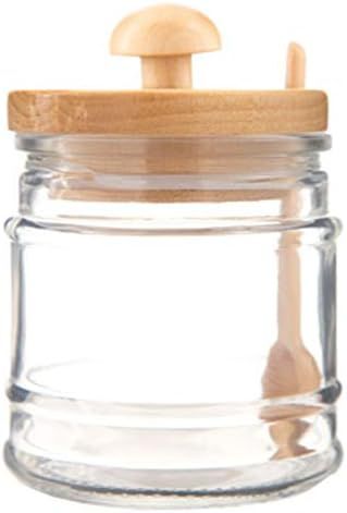 Glass Jar with Wooden Spoon & Birch Lid. Fill elegant design glass jars to the brim with decor, t... | Amazon (US)