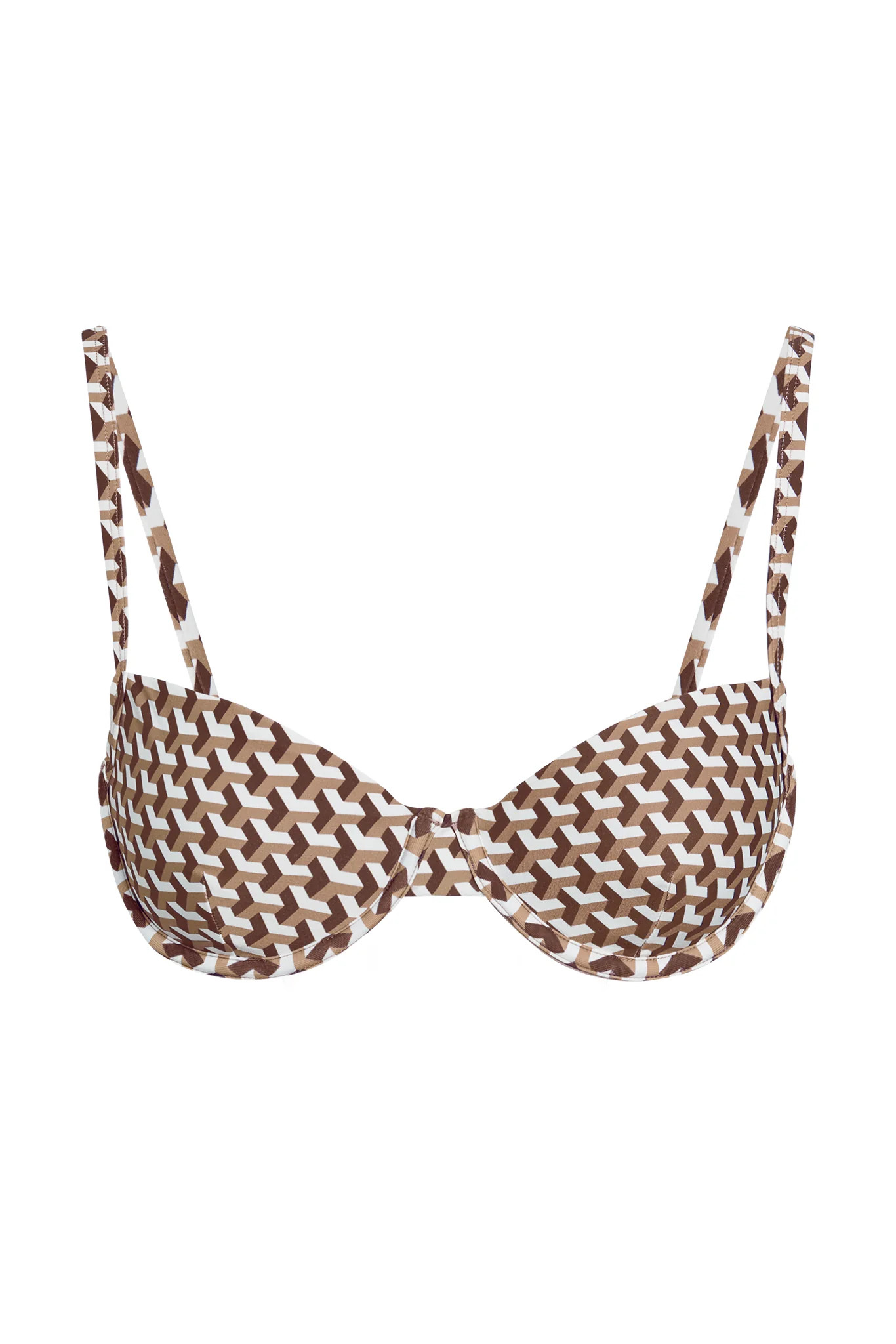 Capri Top - Husk Geo | Monday Swimwear