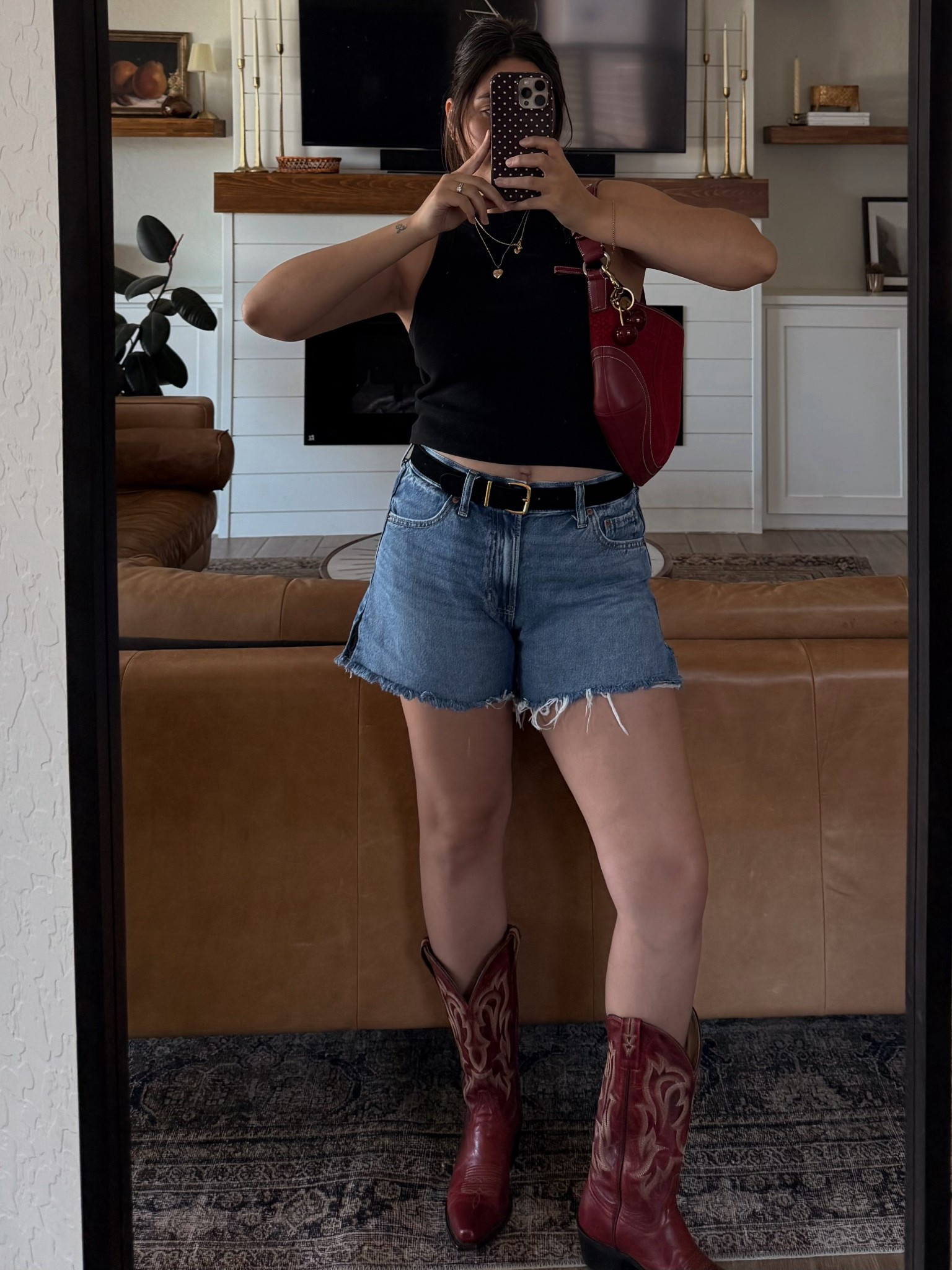 What I wore this week outfit 3! Sizes below:
Tank: M
Shorts: 29/8 petite
Belt: S
Boots: 7.5 (sized down half size)

#LTKSummerEdit #LTKStyleTip #LTKU