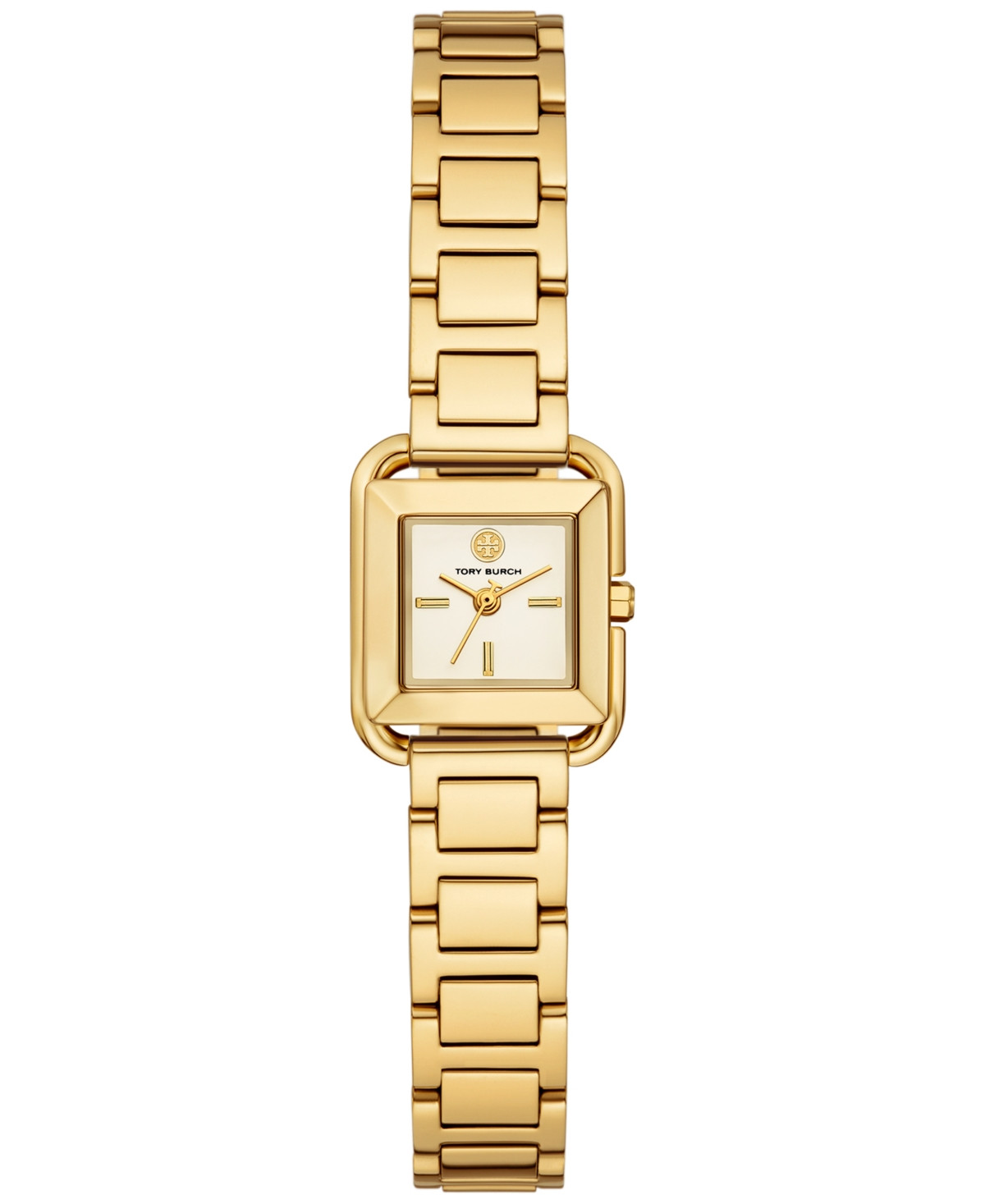 Tory Burch Women's The Kira Square Gold-Tone Stainless Steel Bracelet Watch 18mm - Gold | Macy's