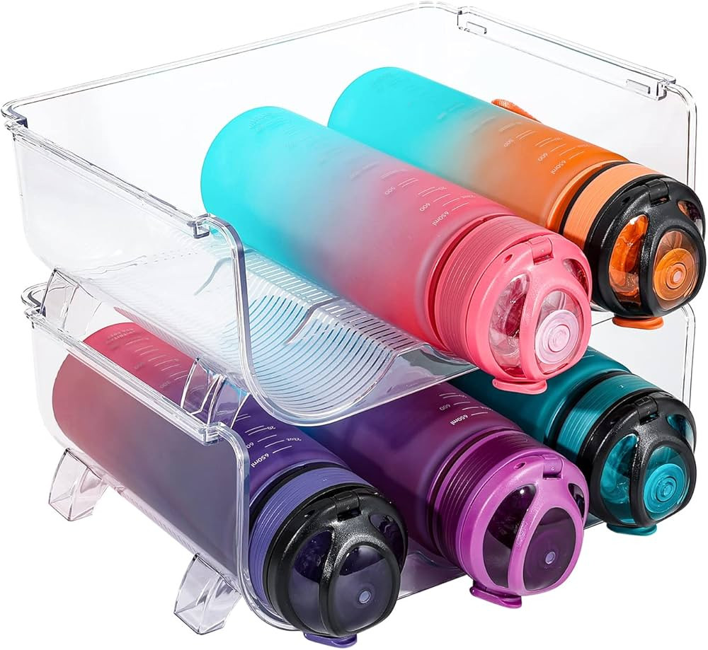 Water Bottle Organizer, Storage Holder for Kitchen Organization,Fridge, Pantry,Cabinet,Countertop,Cu | Amazon (US)