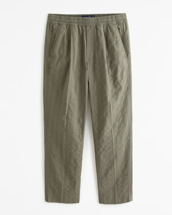 Linen-Blend Pull-On Pant | Abercrombie & Fitch (US)