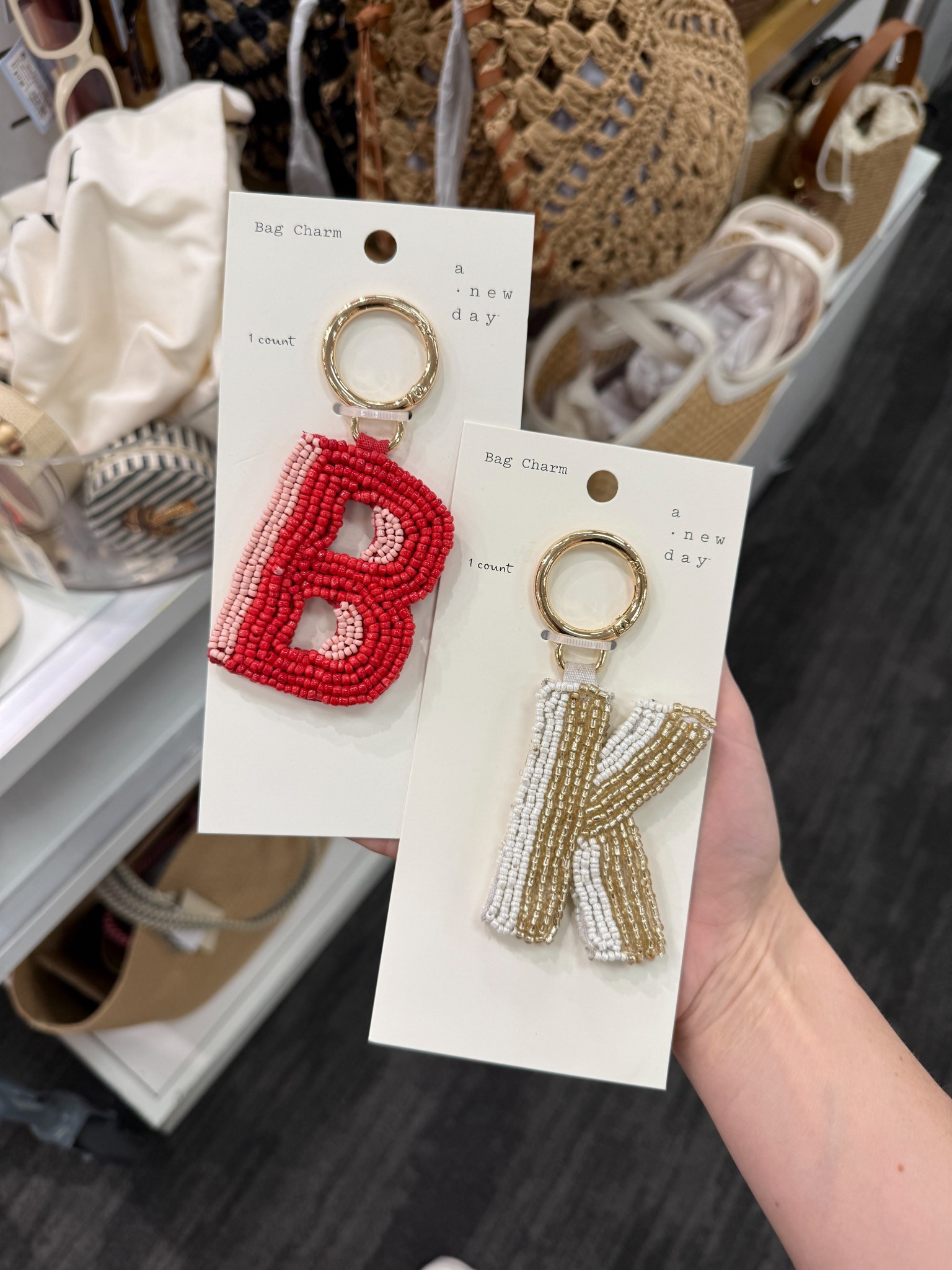 Beaded monogram keychains 

#LTKgrwm #LTKSeasonal