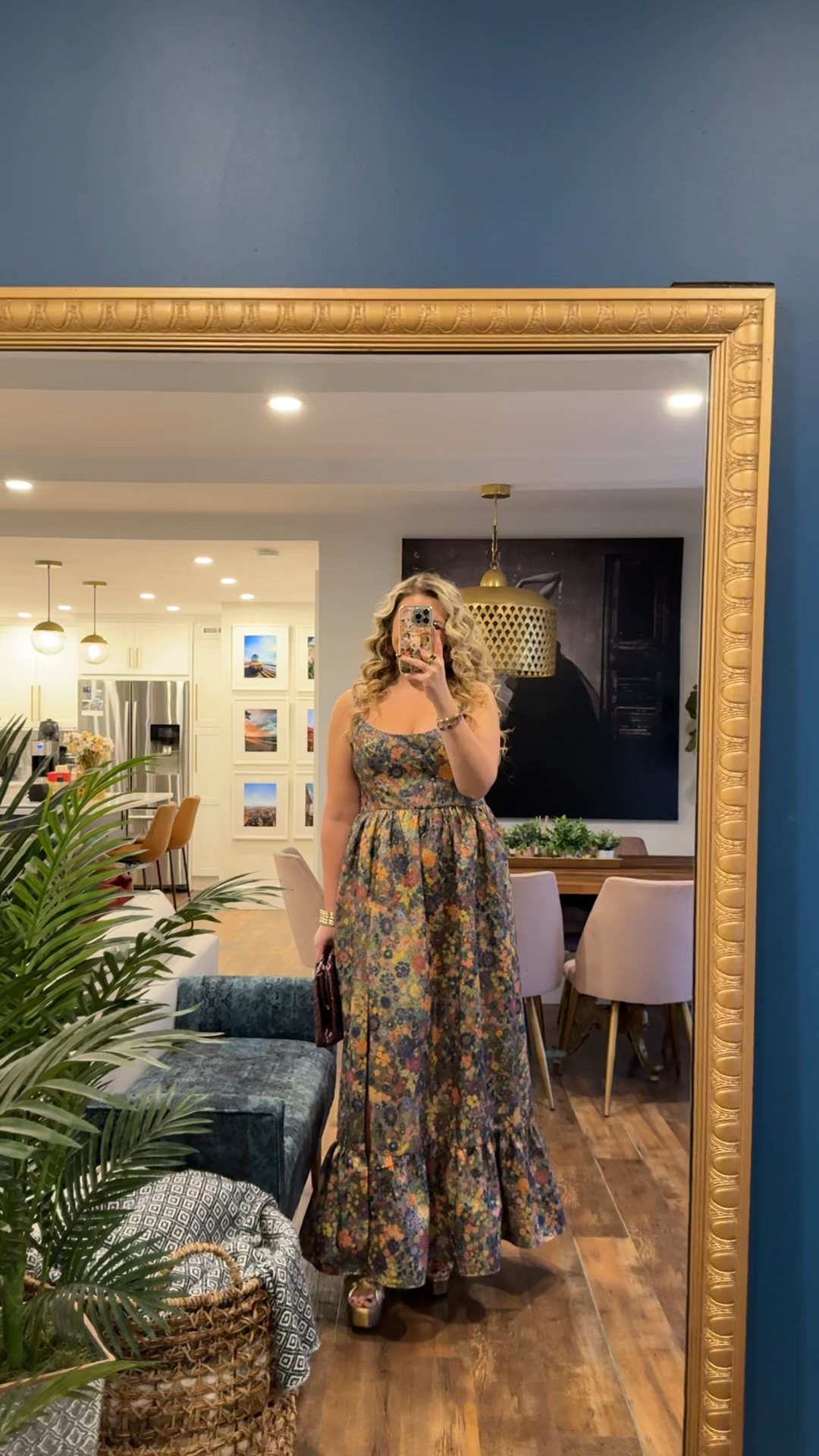 Fall wedding guest dress, formal dress, metallic dress, Anthropologie dress, wearing a large it’s a little big on top 

#LTKMidsize #LTKSeasonal #LTKWedding