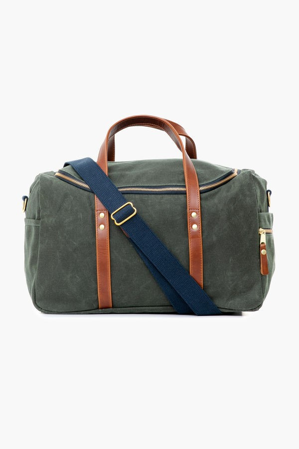 Hunter Green Waxed Canvas Commuter Duffel | Tuckernuck (US)