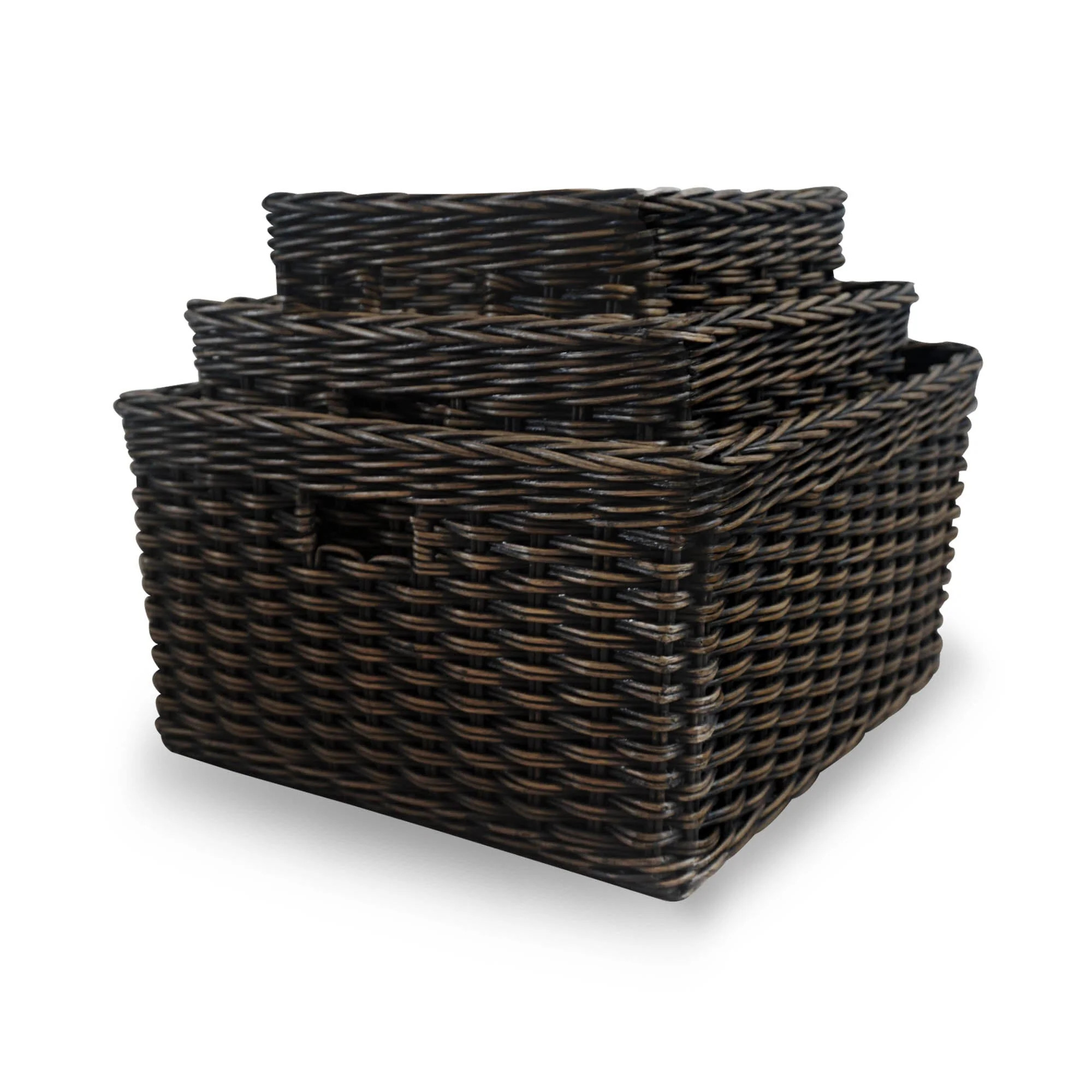 Square Deep Wicker Storage Basket | The Basket Lady