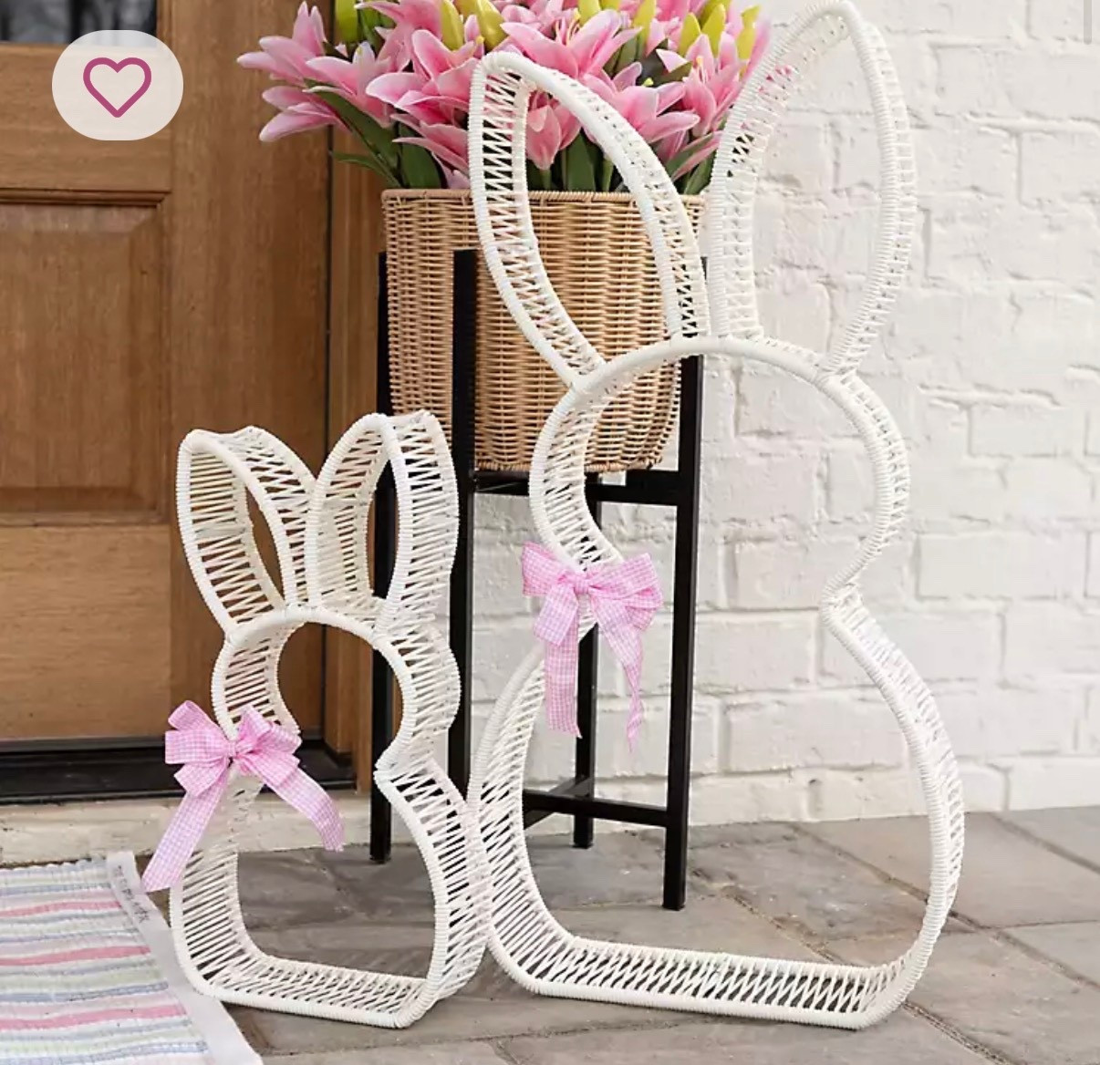 Hop into spring with these Rattan Bunnies Outdoor Statues! Perfect for porches, patios, or indoor displays, these charming statues bring a festive and welcoming touch to any space.

#LTKHome #LTKSaleAlert #LTKSeasonal